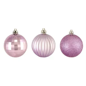 100ct Lavender Purple 3-Finish Shatterproof Christmas Ball Ornaments 2.5" (60mm)