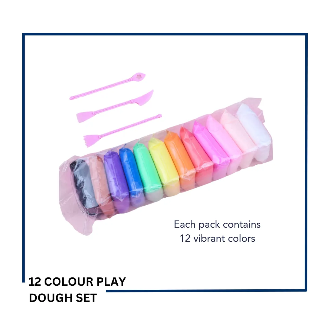 12 Colour Play Dough Set