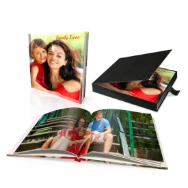 12 x 12" Premium Personalised Padded Cover Book in Presentation Box