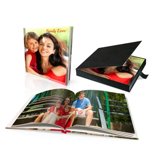 12 x 12" Premium Personalised Padded Cover Book in Presentation Box