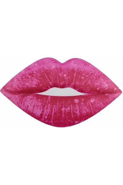 12" Metal Embossed Hanger: Hot Pink Lips