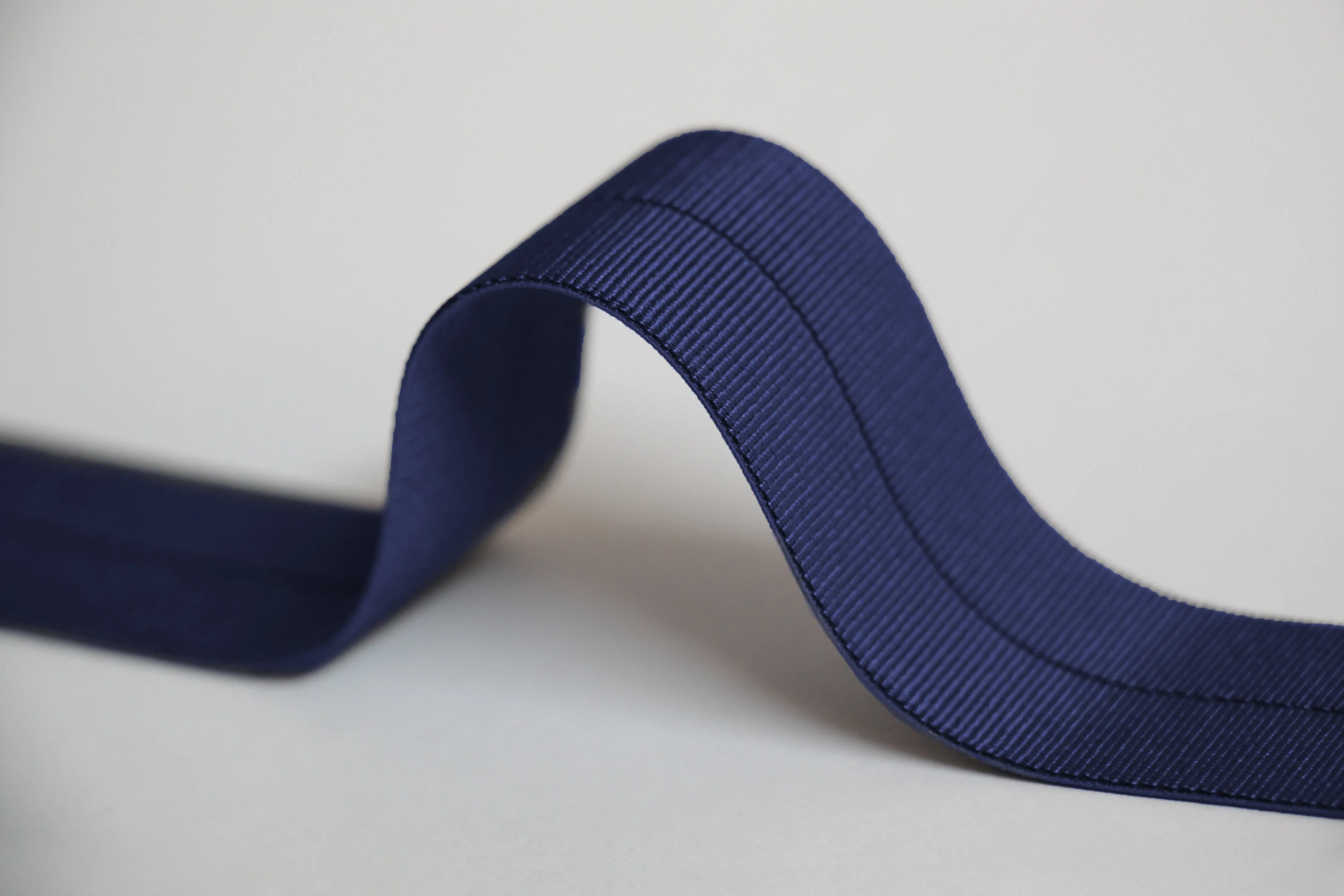 24mm Stretch Fold-Over Binding - Navy