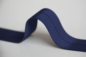 24mm Stretch Fold-Over Binding - Navy