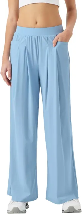 26"/28" Inseam Petite Womens Wide Leg Sweatpants Lightweight High Rise Upf50 Loose Thin Cool Summer Pants with Pockets 2025