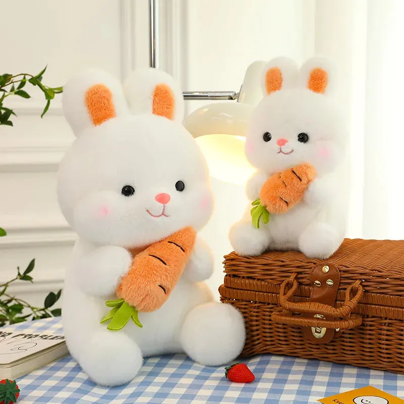 28/50cm Stuffed Carrot Rabbit Plush Toy Soft Toys Cushion Bunny Kid Pillow Birthday Gifts For Children Baby Accompany Sleep Toy