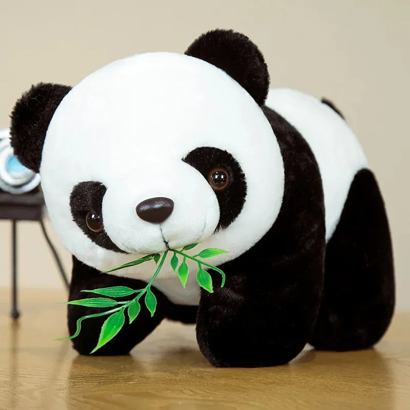 30-70cm Cute Chinese National Treasure Bamboo Leaves Panda Plush Toys Stuffed Soft Animals Pillow For Girls Kids Birthday Gifts