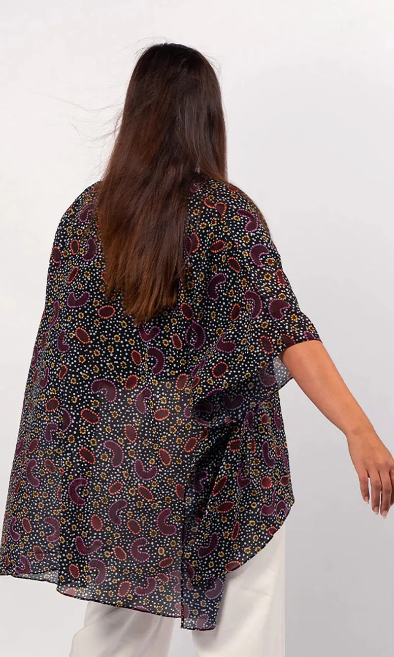 Aboriginal Art Chiffon Shawl Karnta Dreaming