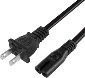 AC Power Cord for Xbox One S/X, Xbox Series X / S, Sony PS4 / PS4 Slim / PS5 / PS3 Slim / PS3 Super Slim PlayStation 4 Slim PlayStation 5 PlayStation 3 Slim Power Supply Cable Replacement
