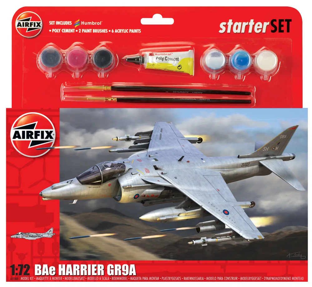 Airfix Starter Set Harrier Gr9