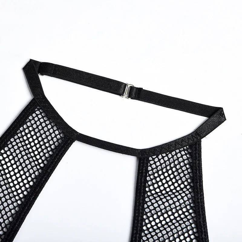 Alternative 'Bordello' Black Mesh Bodysuit
