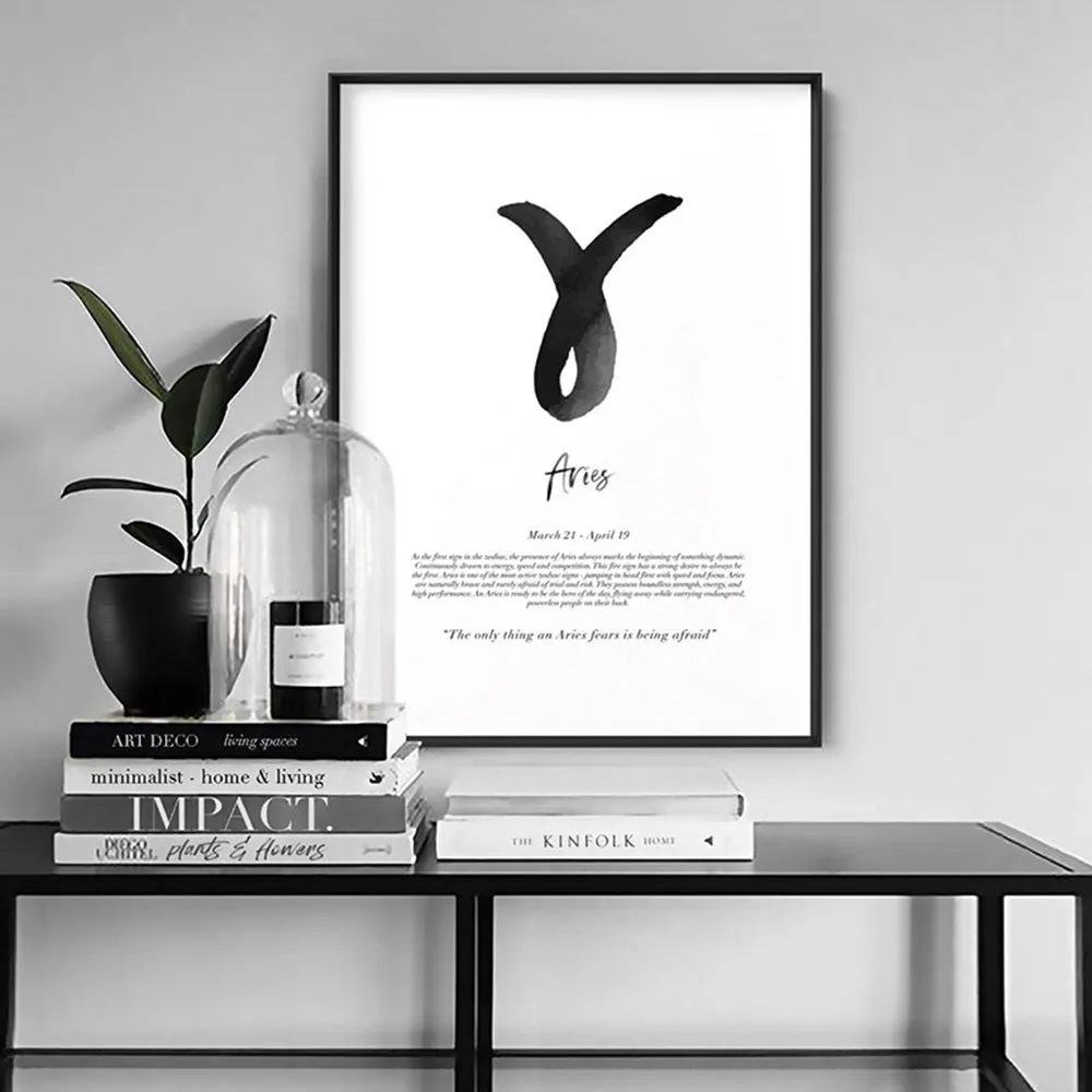 Aries Star Sign | Watercolour Symbol - Art Print