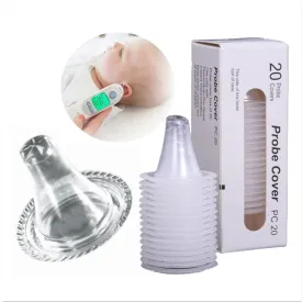 Babekin 100 Counts Ear Thermometer Probe Covers for All Braun Thermometer Models Thermometers, BPA Free Lens Filters