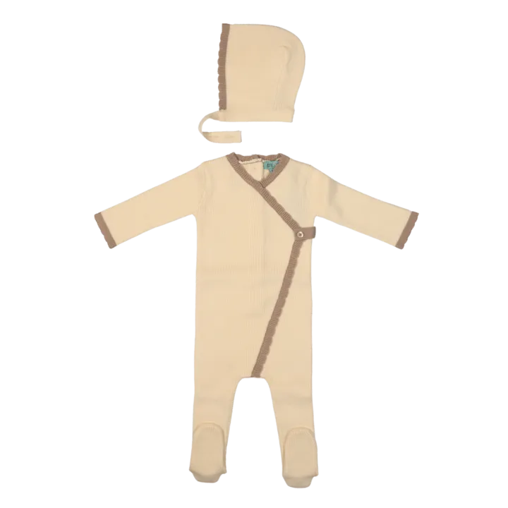 Baby Crotched Edging 2 piece  Bonnet
