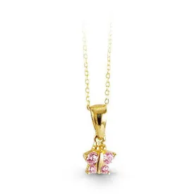 Baby CZ Butterfly Pendant