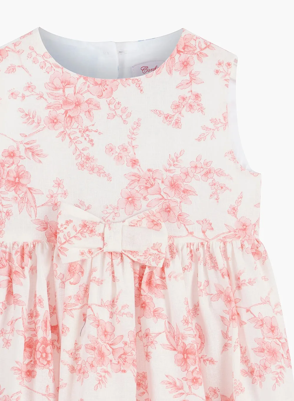 Baby Maeva Bow Dress in Pink Floral