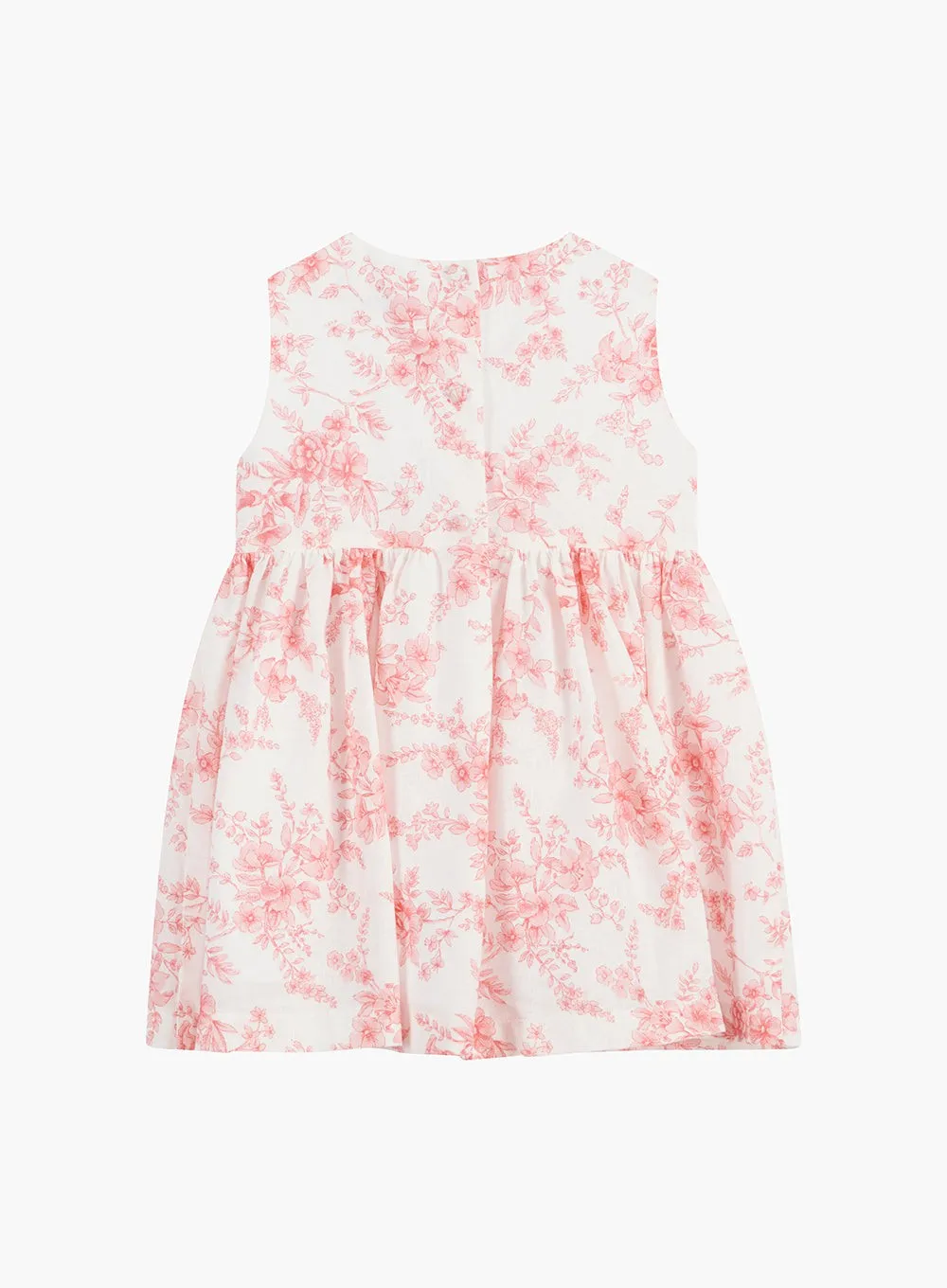 Baby Maeva Bow Dress in Pink Floral
