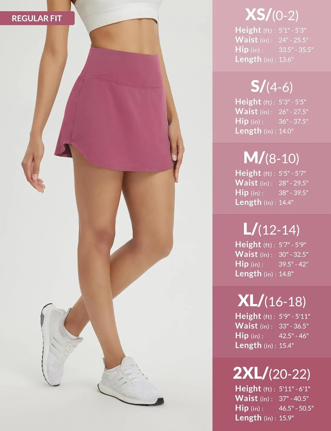baleaf Womens Tennis Skirt Golf Skorts for Woman High Waisted with Shorts Pockets Athletic Running