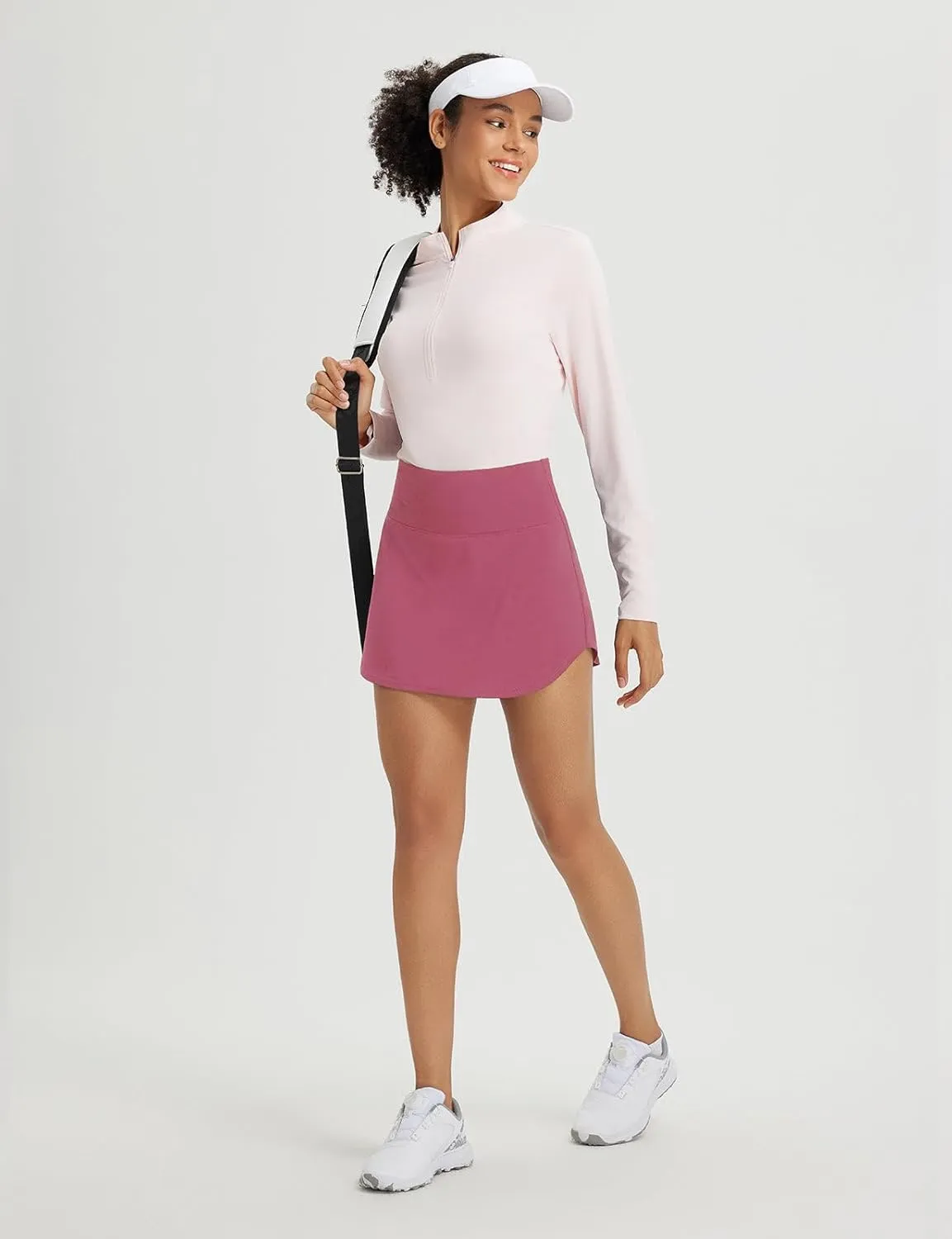baleaf Womens Tennis Skirt Golf Skorts for Woman High Waisted with Shorts Pockets Athletic Running