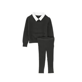 Bamboo Hunter Green Ribbed Knit Sweater Set