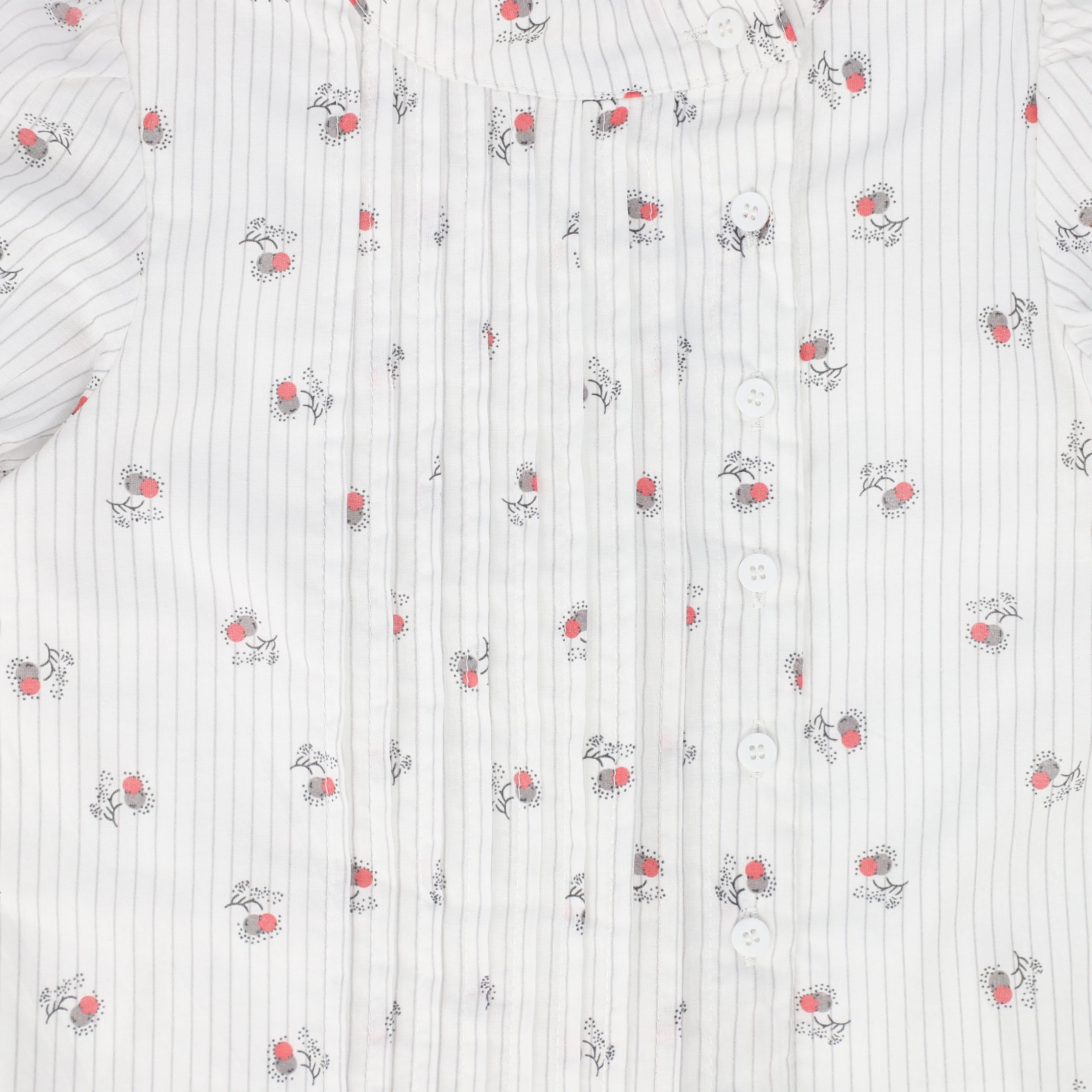 BAMBOO WHITE CHERRY PRINT BLOOMER SET [FINAL SALE]
