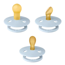 BIBS Try-It Collection Pacifiers 3 pack (Size 1) - Baby Blue