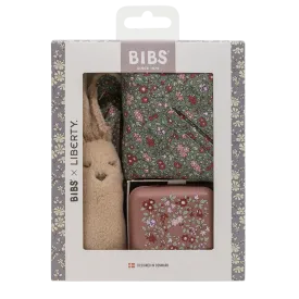 BIBS X LIBERTY Xmas Baby Bundle - Chamomile Lawn - Woodchuck