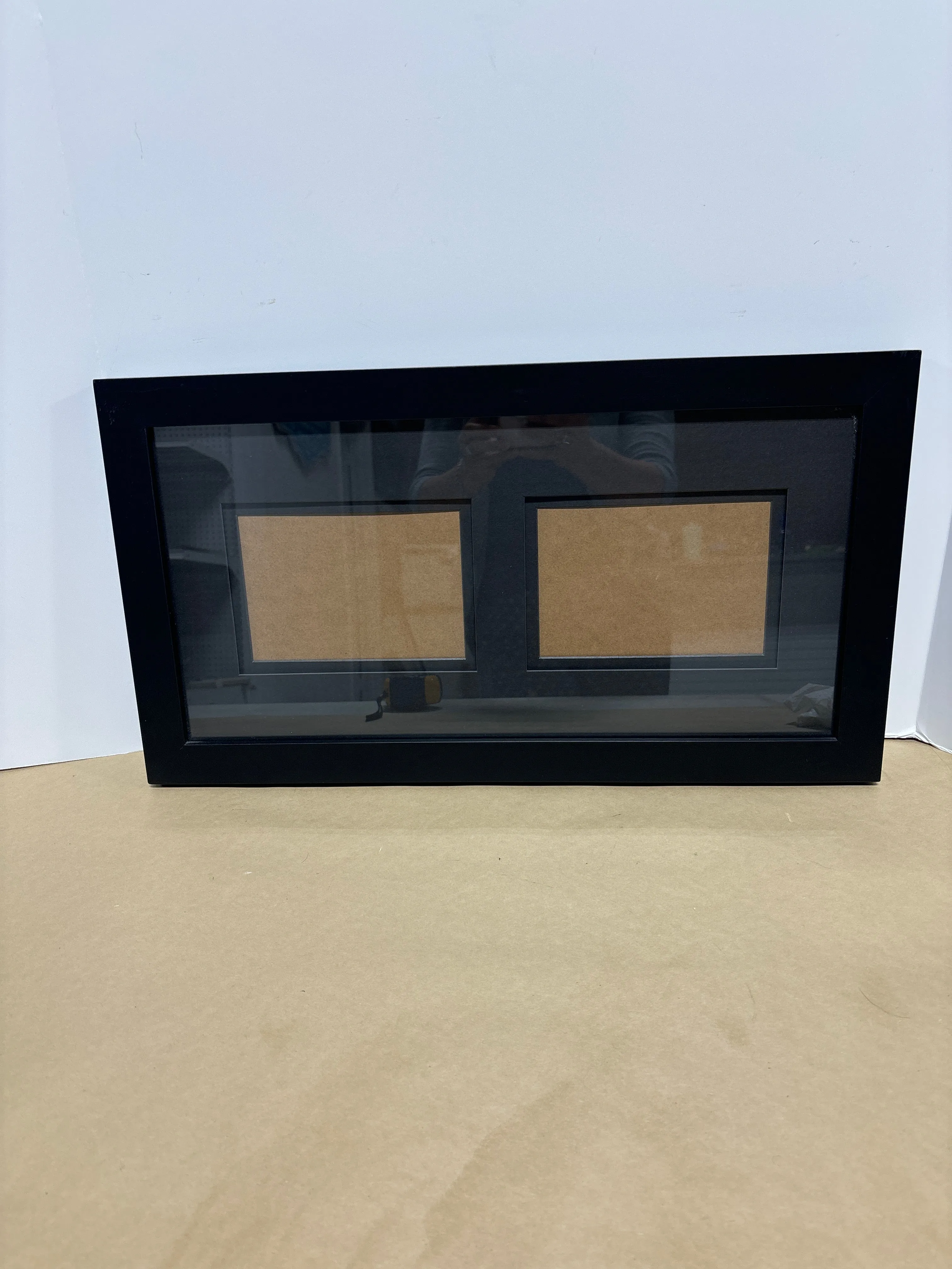 Black Frame & Matting for Two 5x7 Photos