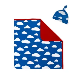 Blanket & Hat Set | Clouds