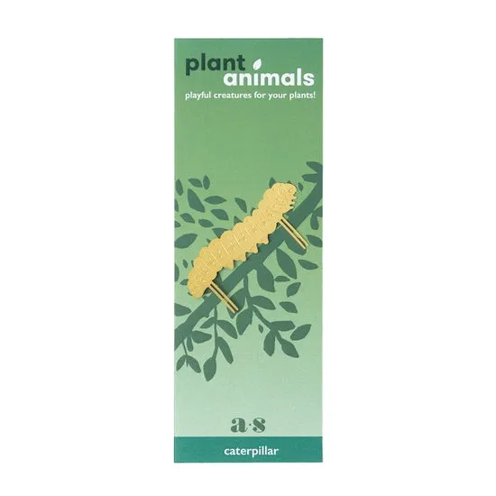 Brass Plant Accessory: Caterpillar
