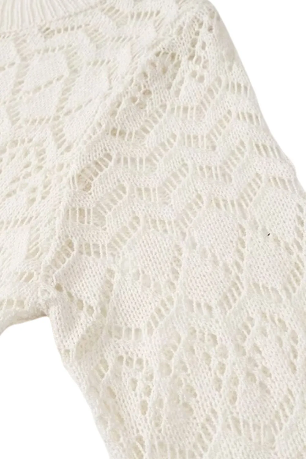 'Brooklyn'Minimalist Knit Top & Openwork Skirt Set（Sold Seperately)