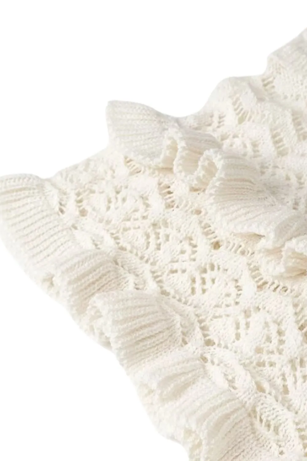 'Brooklyn'Minimalist Knit Top & Openwork Skirt Set（Sold Seperately)