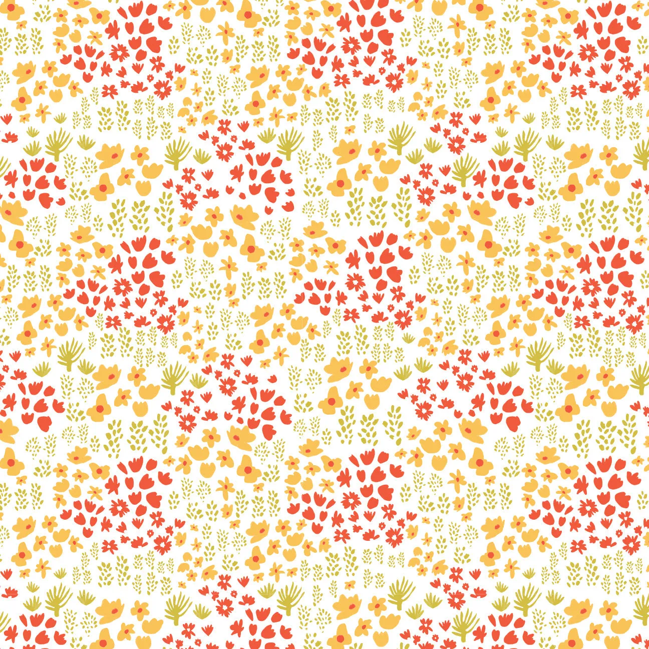 Bubble Romper - Meadow Yellow, Orange & Green