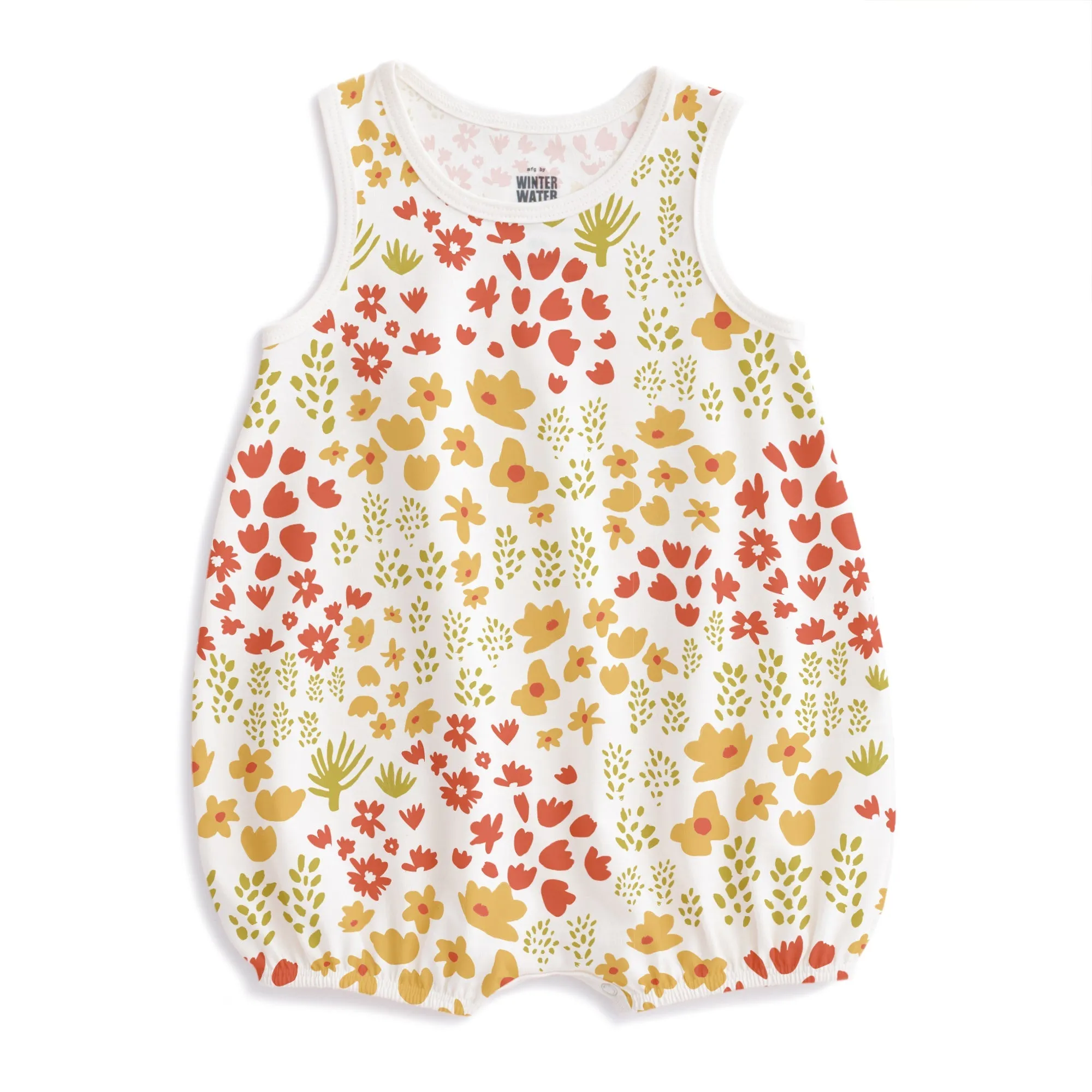 Bubble Romper - Meadow Yellow, Orange & Green