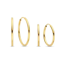 Cadeau d'Isabel 14 karat gold earring set