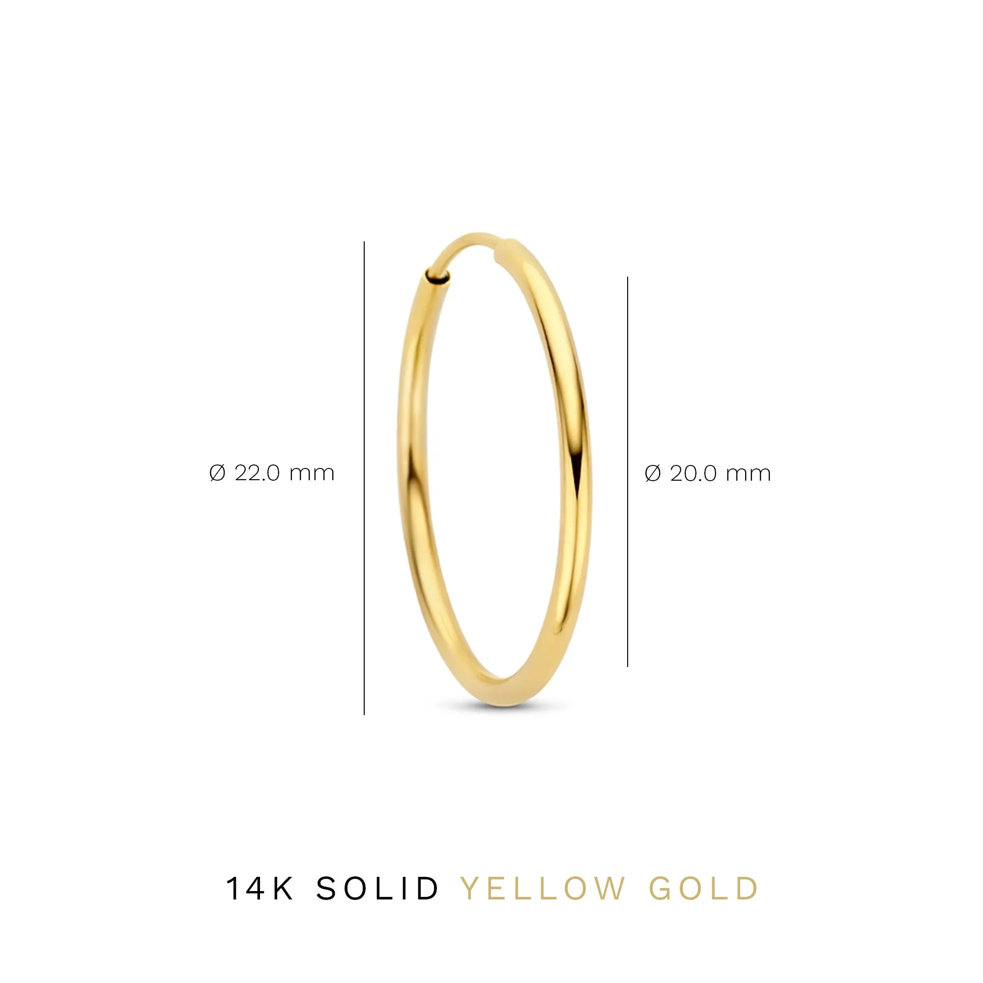 Cadeau d'Isabel 14 karat gold earring set