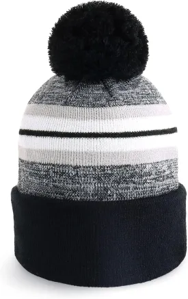 CHOK.LIDS Plain Color Stripe Beanies for Men and Women Soft Acrylic Knit Cuffed Beanie Cap Winter Hat Outdoor