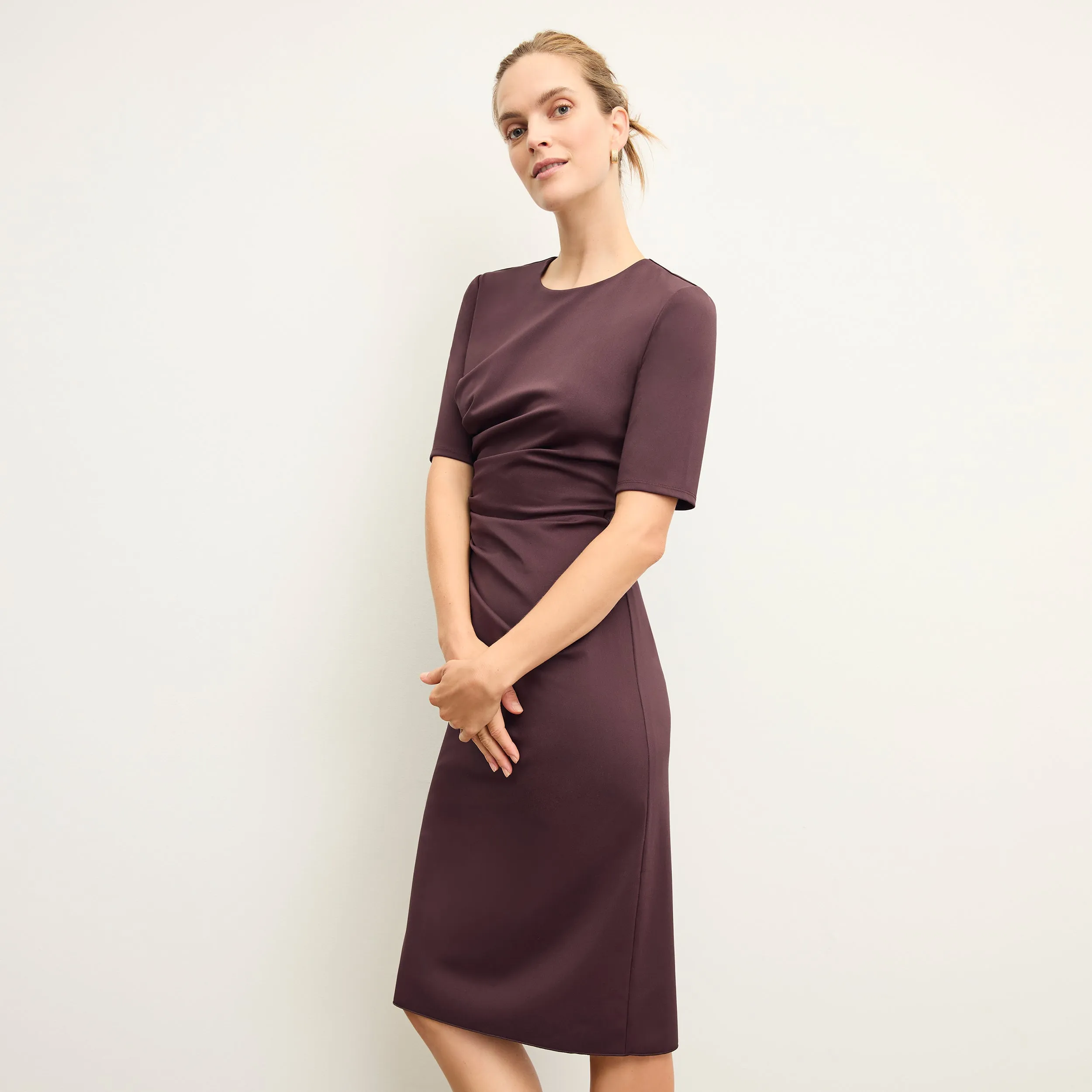 Ciela Dress - Stretch Crepe :: Grape