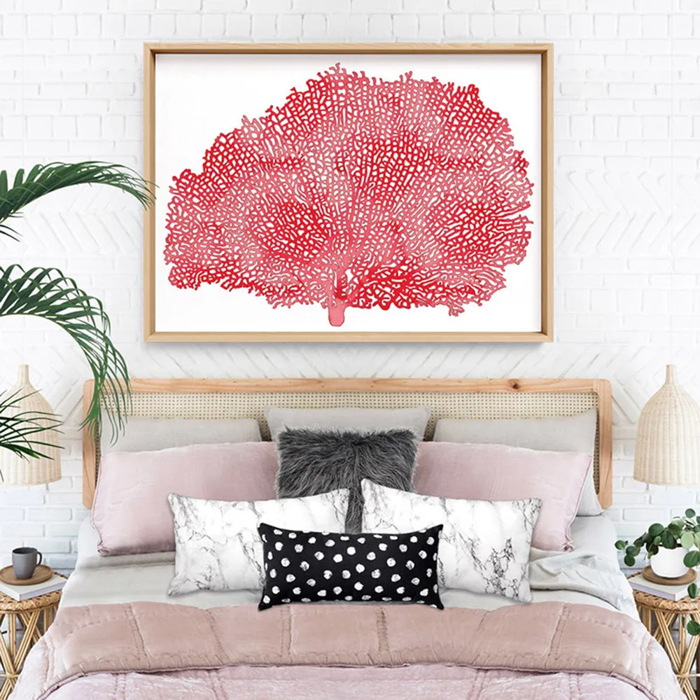 Coral Sea Fan Red - Art Print