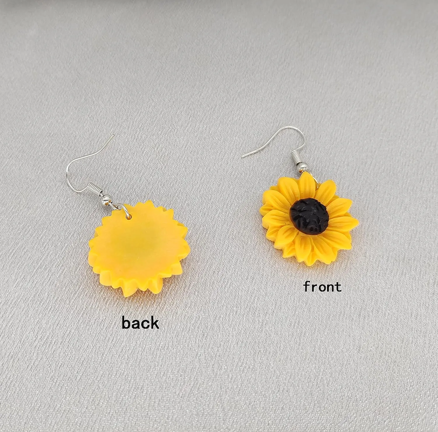 Daisy Sunflower Earrings for Women Handmade Resin Sunflower Dangle Earrings