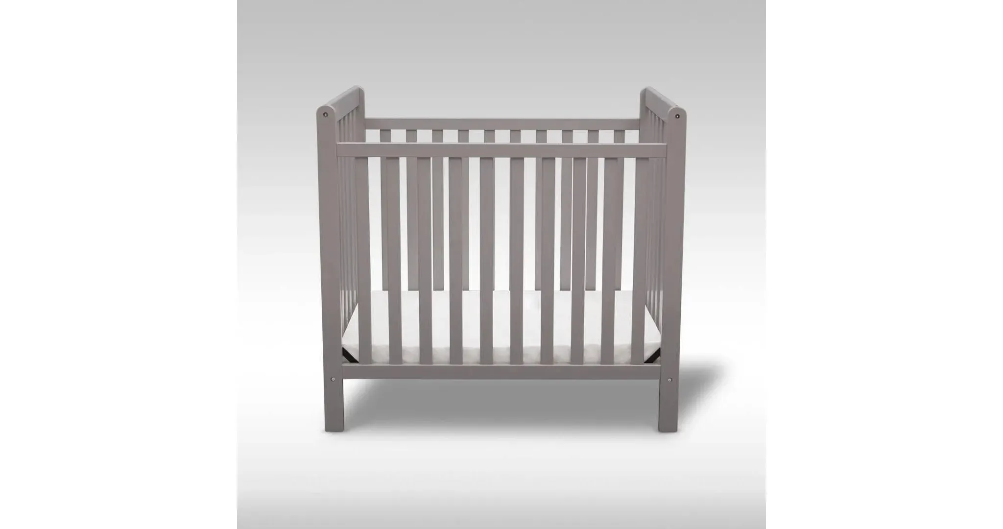 Delta Children Classic Mini Crib Convertible to Twin Bed - Gray