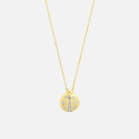 Diamond Baby Ladybug Necklace