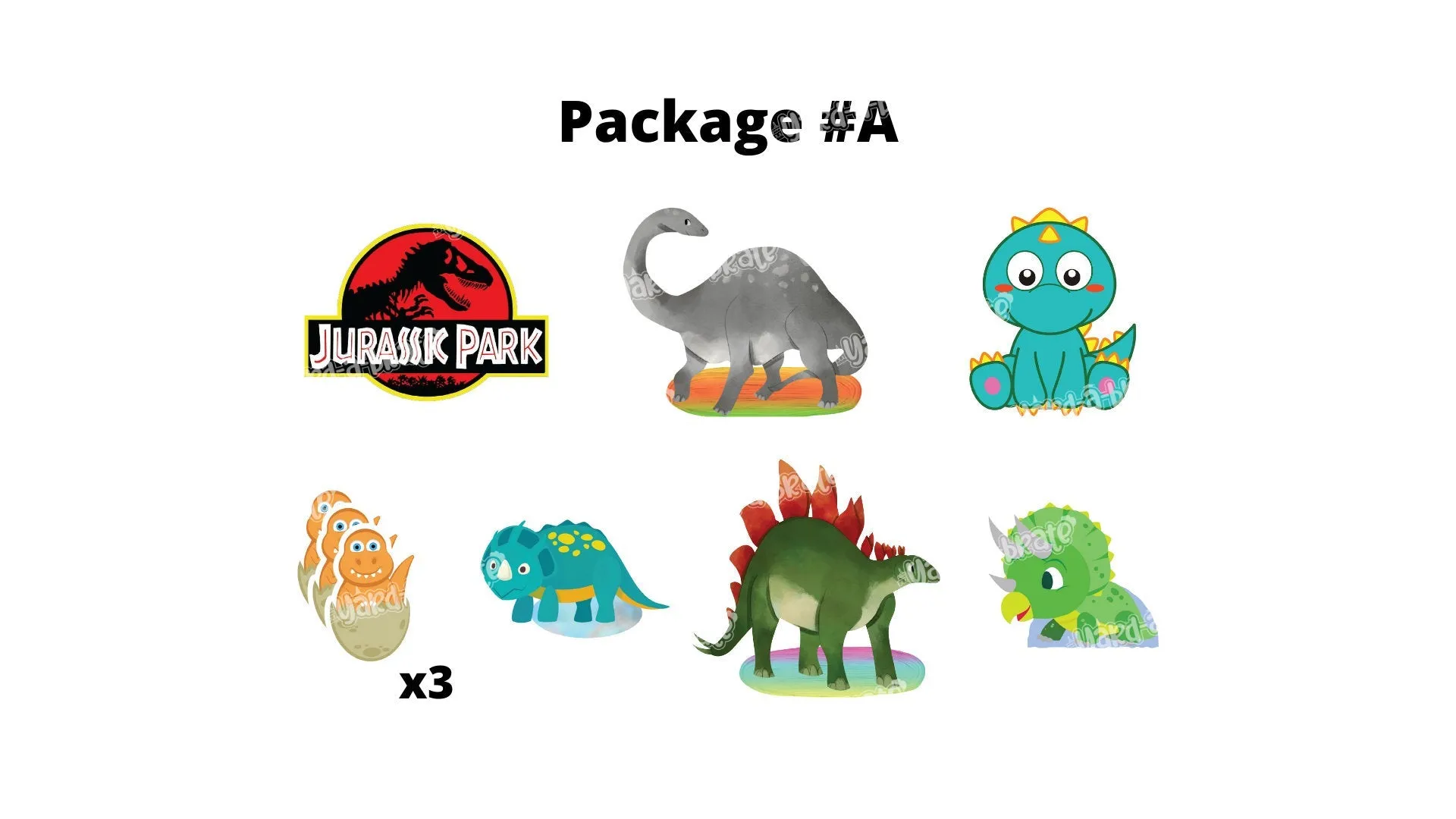 Dinosaur Signs Package – Dinosaur 12”-24" Tall   Park Sign 18" Tall   Decors  (Total 9pcs or 17pcs) |Yard Sign Outdoor Lawn Decorations