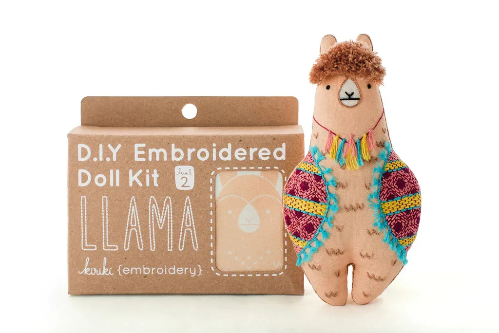 DIY Embroidered Doll Kit