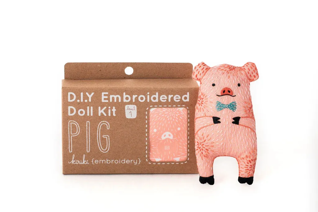 DIY Embroidered Doll Kit