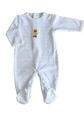 Ducky Polka Dots Baby's Footie