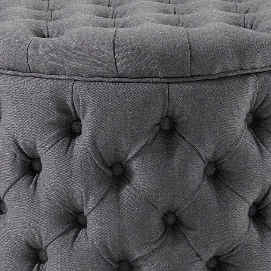 Emma Storage Ottoman Large 75cm Charcoal
