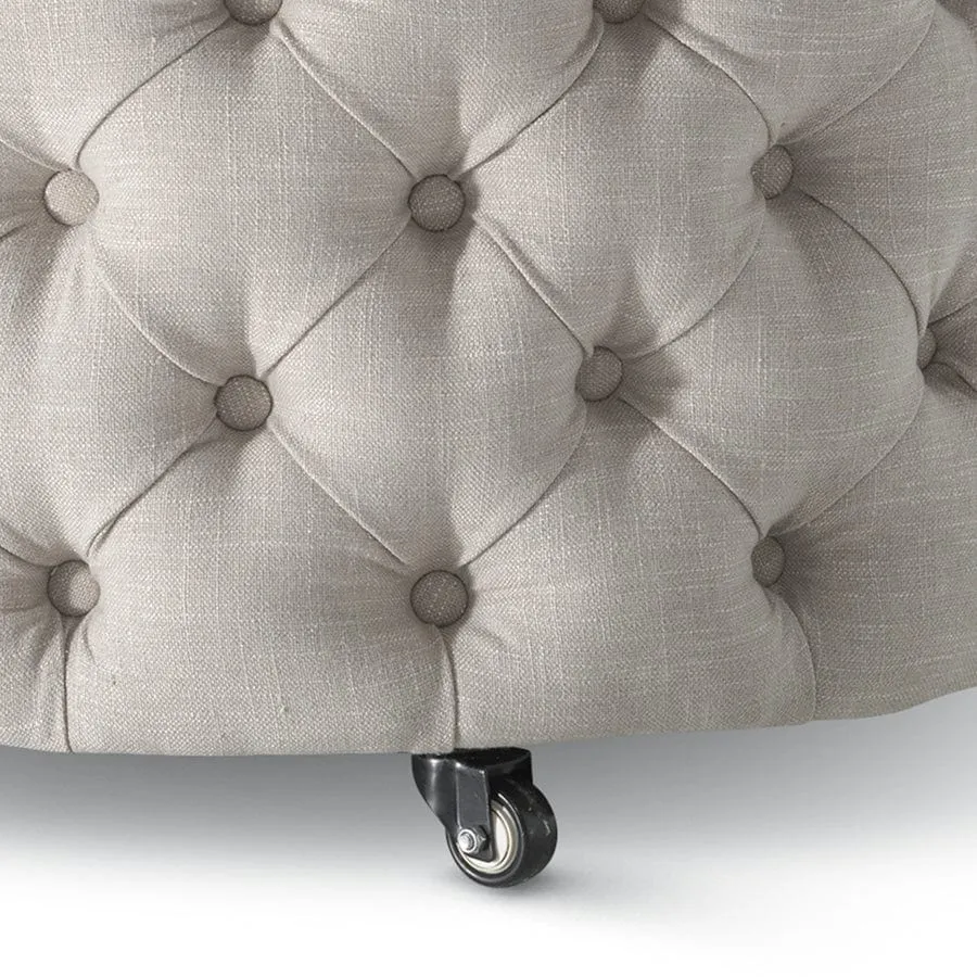 Emma Storage Ottoman Large 75cm Mushroom