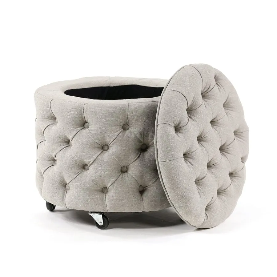 Emma Storage Ottoman Small Mushroom