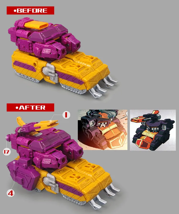 Go Better Studio GX-05WK GX05WK Uptrade Kit for Legacy Wreck 'N Rule Collection Comic Universe Wreckers Impactor ( Upgrade Kit  Gap Fillers)