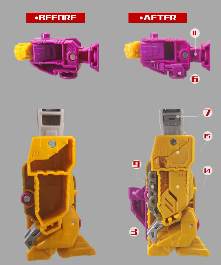 Go Better Studio GX-05WK GX05WK Uptrade Kit for Legacy Wreck 'N Rule Collection Comic Universe Wreckers Impactor ( Upgrade Kit  Gap Fillers)